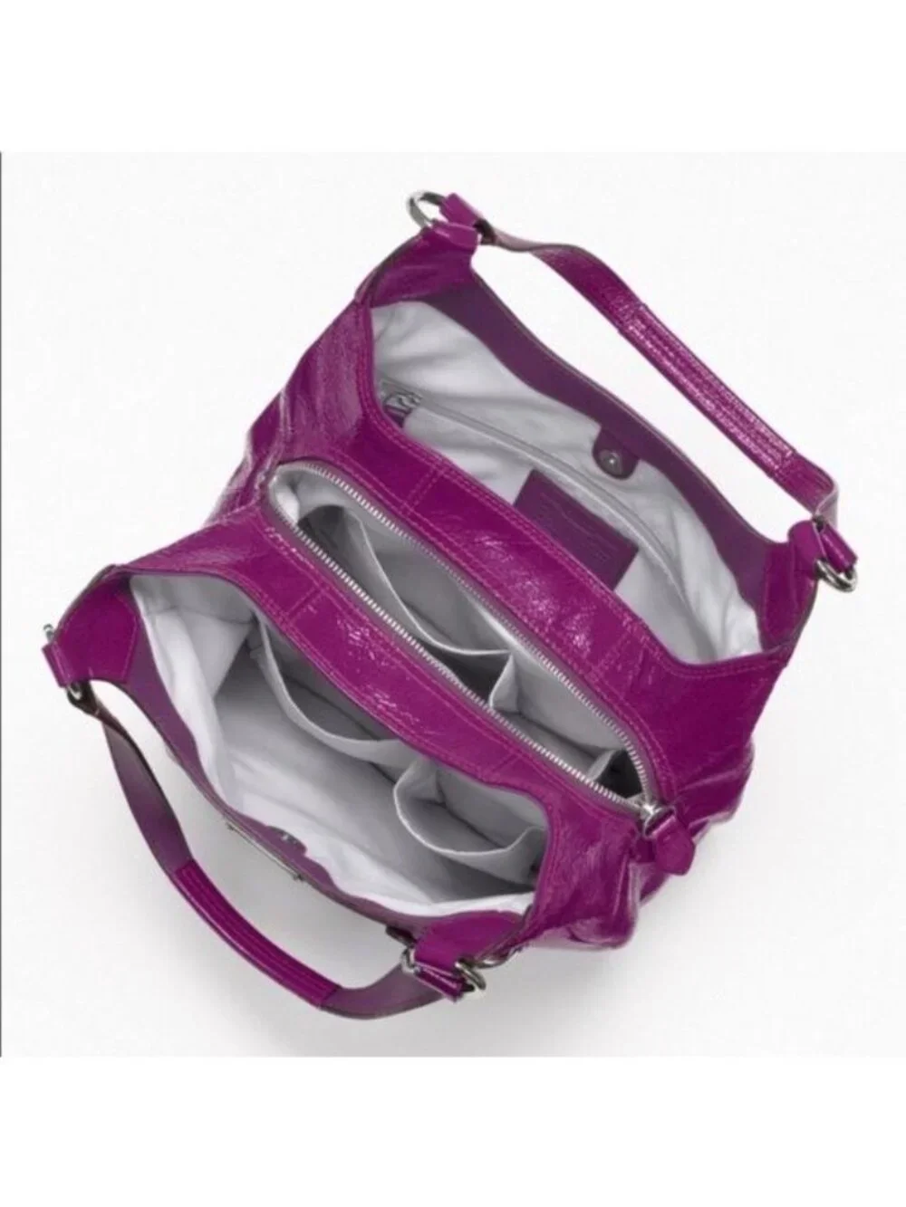 Coach Soho Purple Patent Leather Hobo Shoulder Bag - Picture 2 of 8